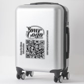 QR Code Scanner Custom Text Business Professional Sticker (Koffer)