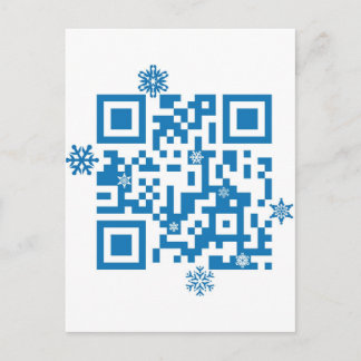 QR Code Scans "Merry Christmas" Feestdagenkaart