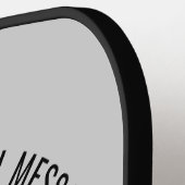 QR-code Scantekst en kleuren Pickleball Paddle (Links Detail)