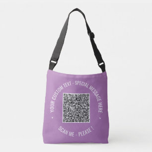 QR Code Scantekst Info Tekst en Colors Crossbody B Tas