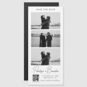 QR Code Script Fotostrip Magnetische bruiloft (Voorkant / Achterkant)