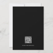 QR-code script trouwuitnodiging Kaart (Achterkant)