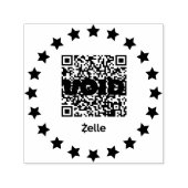 QR Code Self-Inking Rubber Stamp Zelfinktende Stempel (Design)
