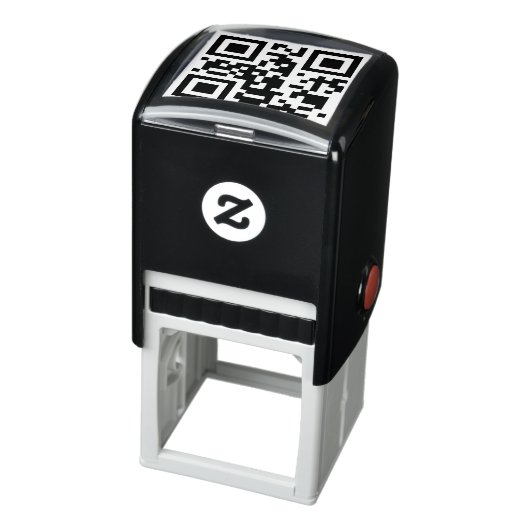 QR Code Self-Inking Rubber Stamp Zelfinktende Stempel (Product)