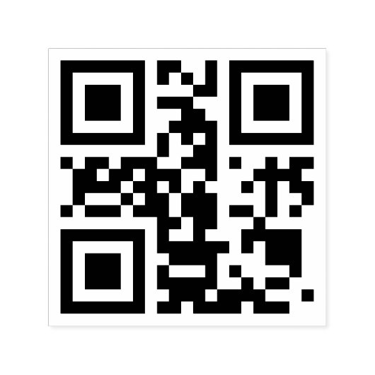 QR Code Self-Inking Rubber Stamp Zelfinktende Stempel (Design)