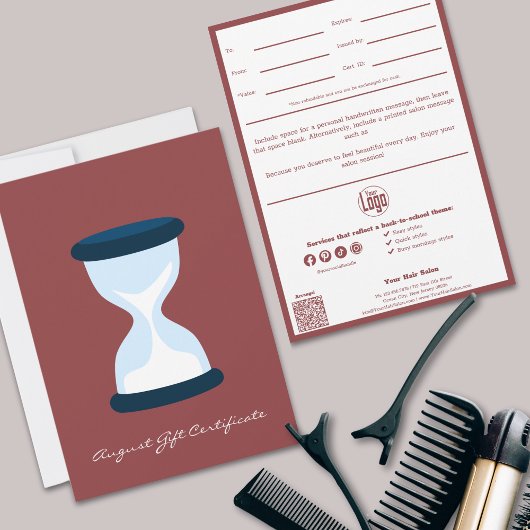 QR Code Services Opmerking Cadeaubon augustus