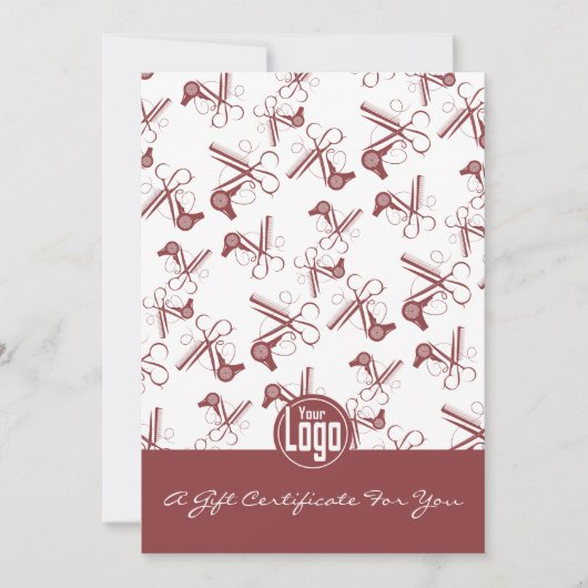 QR Code Services Opmerking Haarstylist Cadeaubon (Voorkant)