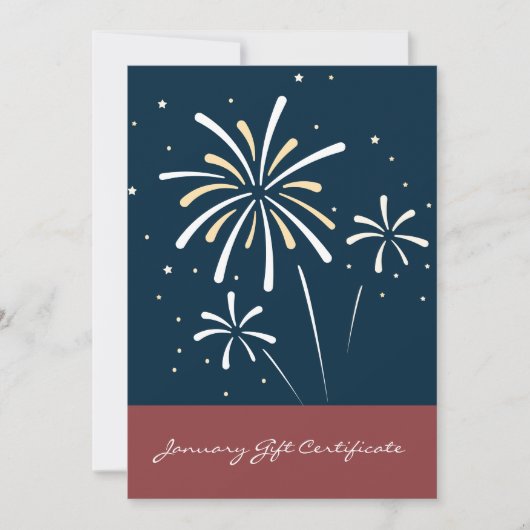 QR Code Services Opmerking januari Cadeaubon (Voorkant)