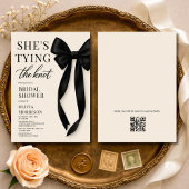 QR Code She's Tying The Knot Bridal Shower  Kaart