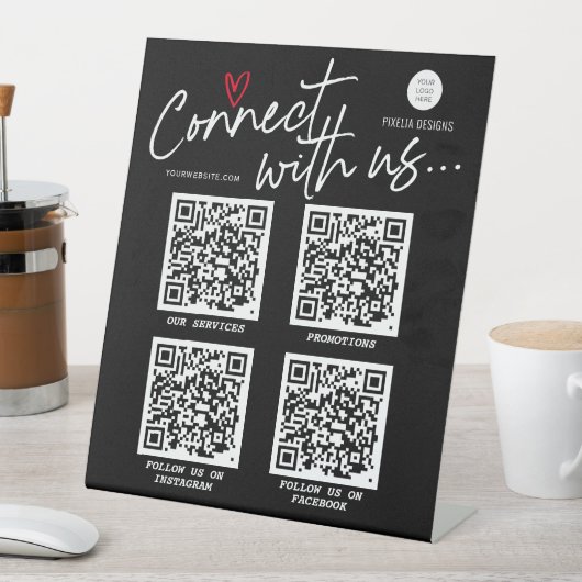QR Code signe de médias sociaux, Script moderne te (In SItu)