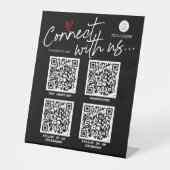 QR Code signe de médias sociaux, Script moderne te (Recto)