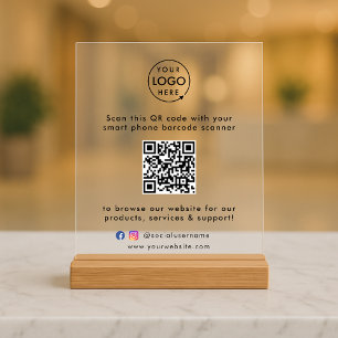 QR Code Site Web d'entreprise Balayer-moi Logo de