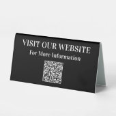 QR Code Site Web Information Signes de bureau prom (Recto)