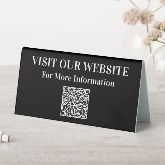 QR Code Site Web Information Signes de bureau prom (En SItu (Tableau))