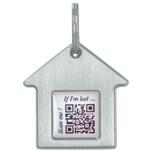 QR-code-Sjabloon Huisdieren Naamplaatje