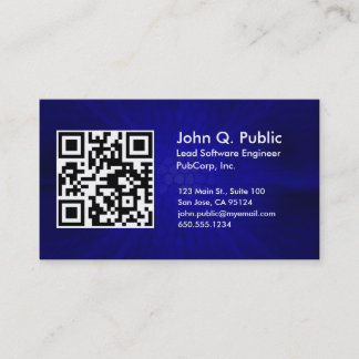 QR-code Sjabloon visitekaartje