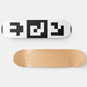 qr-code skateboard (Horizontaal)