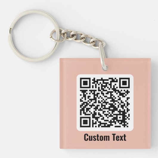 QR-code Sleutelhanger (Voorkant)