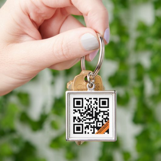 QR-code Sleutelhanger (Hand)