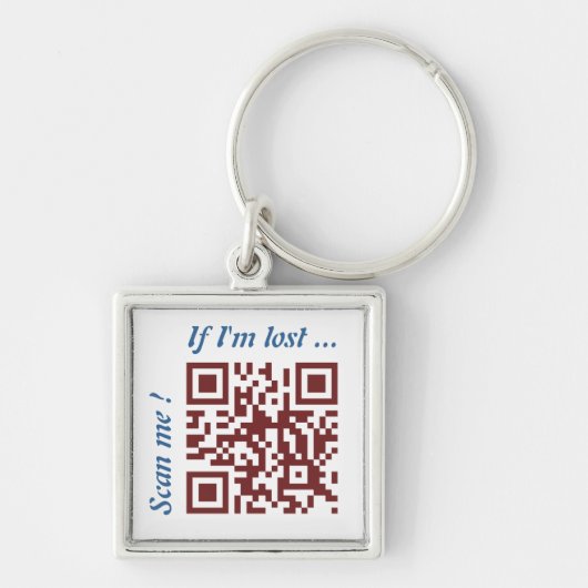 QR-code Sleutelhanger (Voorkant)