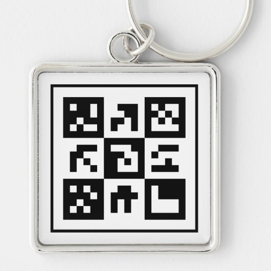 qr-code sleutelhanger (Voorkant)