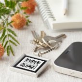  QR Code Sleutelhanger - Zoek je sleutels! (Zijkant)