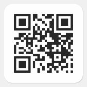 QR-code Smart Inventory Scanner Streepjescode Vierkante Sticker (Voorkant)