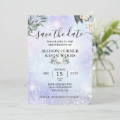 QR Code Sneeuwbos Greenery Winter Weddenschap Kaart (Staand voorkant)