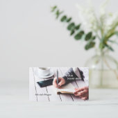 QR Code Social Media Blogger Carte de visite (Debout devant)