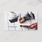 QR Code Social Media Blogger Carte de visite (Devant)