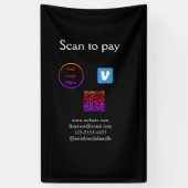 QR-code Spandoek (Verticaal)