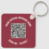 QR Code Speciaal bericht Verrassende Sleutelhanger (Achterkant)