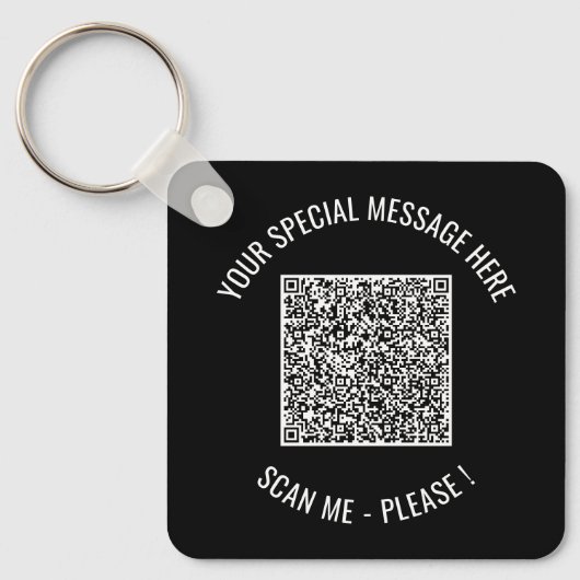QR Code Speciale Bericht Sleutelhanger Verrassings (Voorkant)