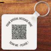 QR Code Speciale Bericht Sleutelhanger Verrassings (Achterkant)