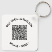 QR Code Speciale Bericht Sleutelhanger Verrassings (Achterkant)
