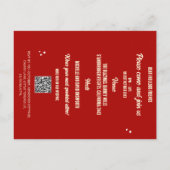 QR Code  Spooky Halloween Uitnodiging (Achterkant)