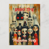QR Code  Spooky Halloween Uitnodiging (Voorkant)