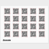 QR-code Square Sticker (Vel)