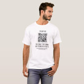 QR-code Steamboot T-shirt (Voorkant volledig)