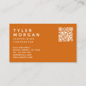 QR-code steigeraannemer Visitekaartje (Achterkant)