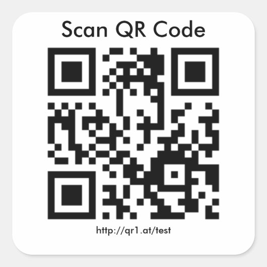 QR-Code Sticker (Voorkant)