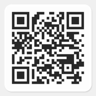 QR-code sticker - vierkant