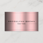 QR Code Stijlvolle Donkerrode Kleurengradiënt Clas Visitekaartje (Voorkant)