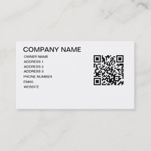 QR CODE STORE SJABLOON VISITEKAARTJE