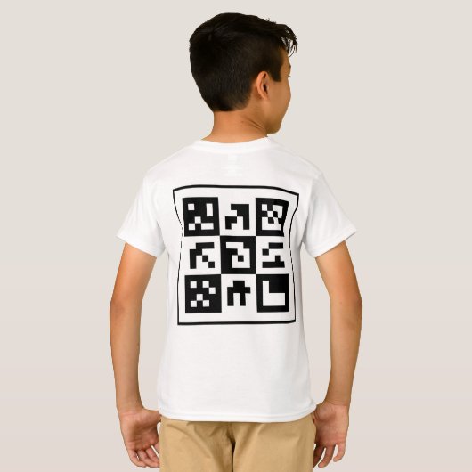 qr-code t-shirt (Achterkant volledig)