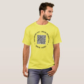 QR-code T-Shirt aangepaste tekst Uw speciale cadea (Voorkant volledig)