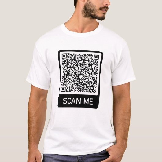 QR Code T-Shirt Analyser votre cadeau amusant pers (Devant)
