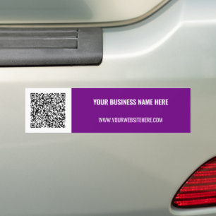 QR Code Tekst Zakelijke Promotie Bumpersticker