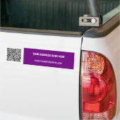 QR Code Tekst Zakelijke Promotie Bumpersticker (Op Truck)