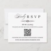  QR Code Template Celtic Knot Wedding RSVP Card (Devant)